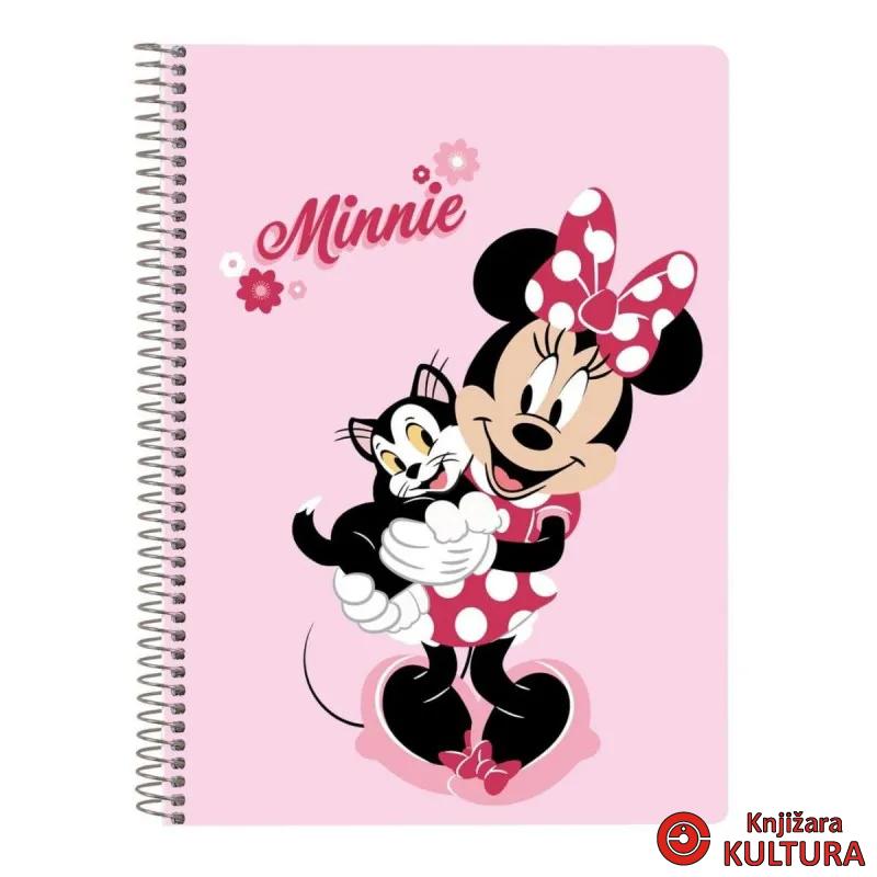 SVESKA SPIRALNA 80 H. T.P. MINNIE MOUSE 