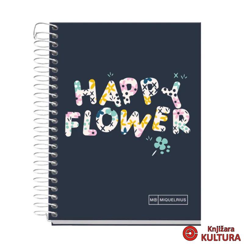 SVESKA  A6 120 SQU 70G HAPPY FLOWER 