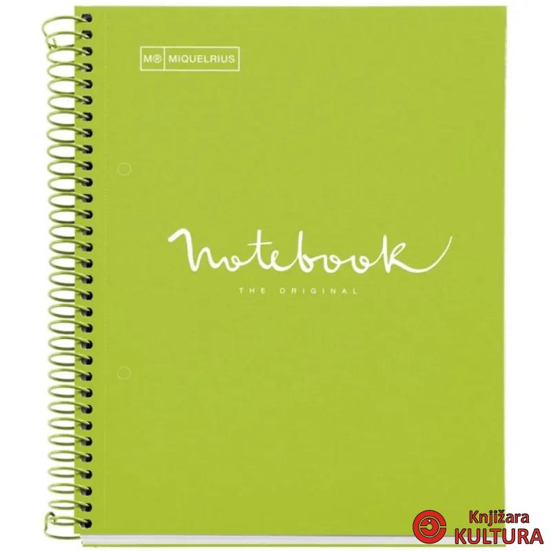 SVESKA  A5 80 SQU. 90G EMOTIONS LIME 