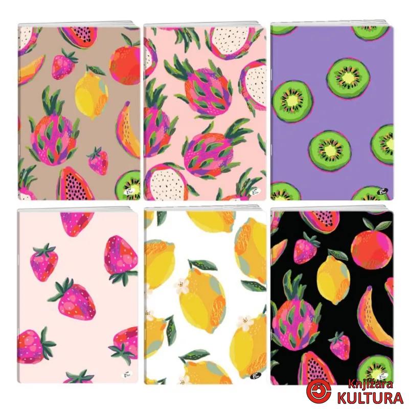 SVESKA A4 52L FRUIT ART DIKTO 