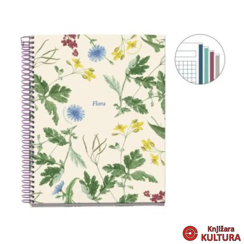 SVESKA A5 100L MEDITERRANEO B.FLORA KARO MR04421 