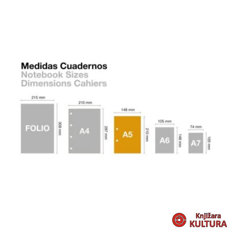 SVESKA A5 100L LISA MEDITERANEO B.FLORA MR04422 