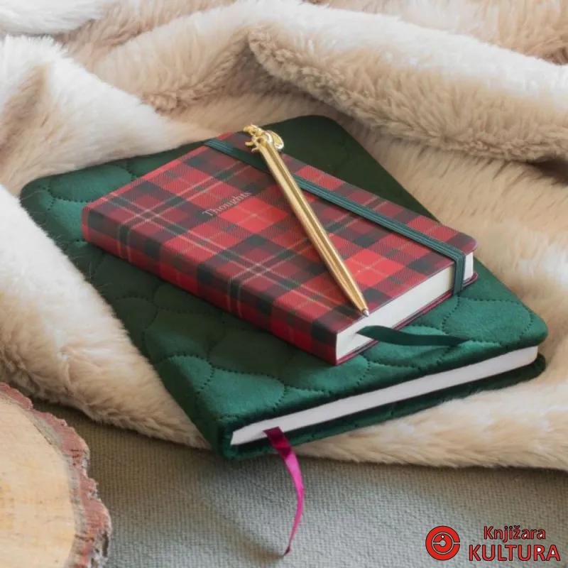 SVESKA A5 DOT TED GREEN VELVET H.DAYS MR08294 