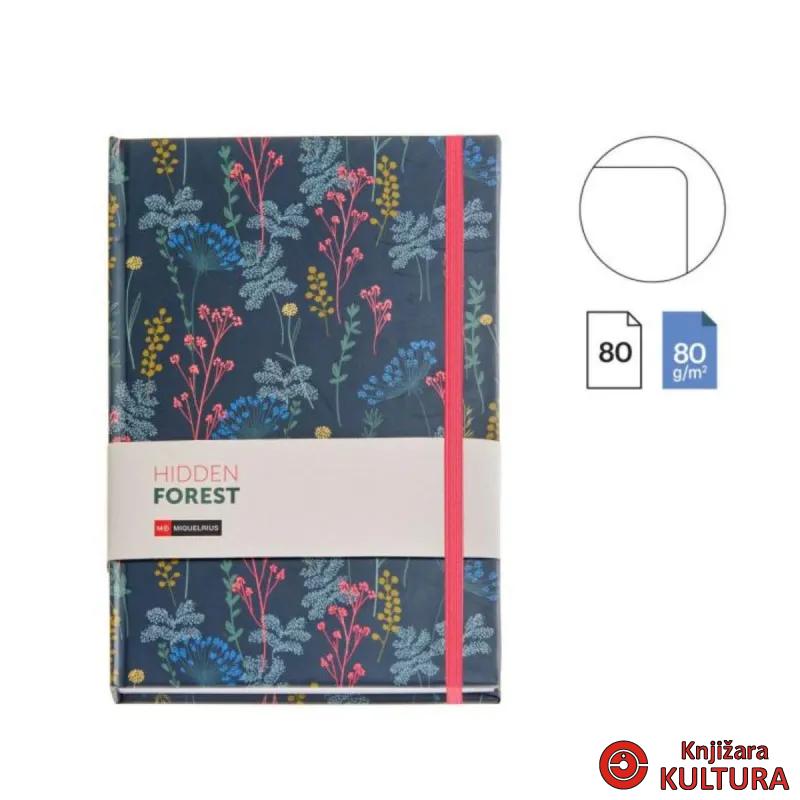 SVESKA A5 PLAIN HIDDEN FOREST MR08297 