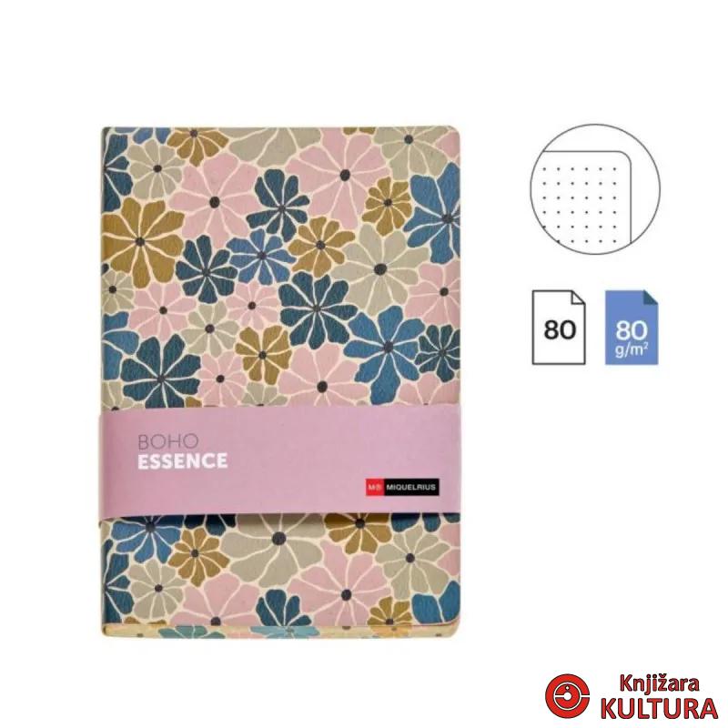 SVESKA A5 DOT. FLOWER BOHO ESSENCE MR08303 