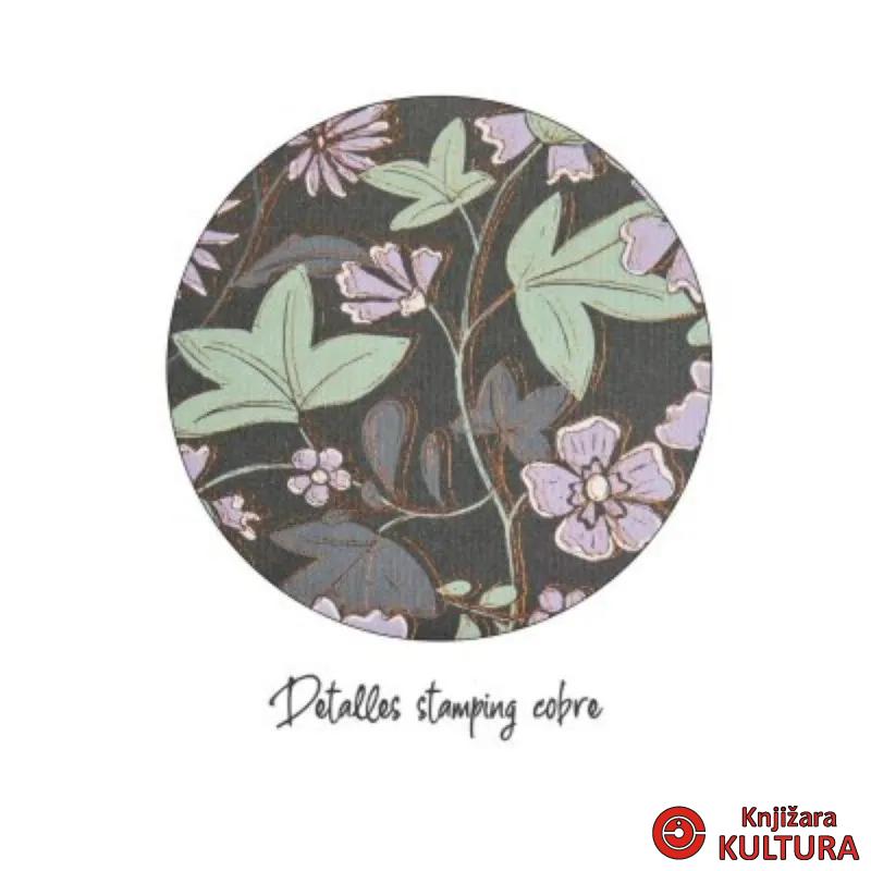 SVESKA A5 PLAIN FLOWERS GOLDEN JAZMIN MR8305 