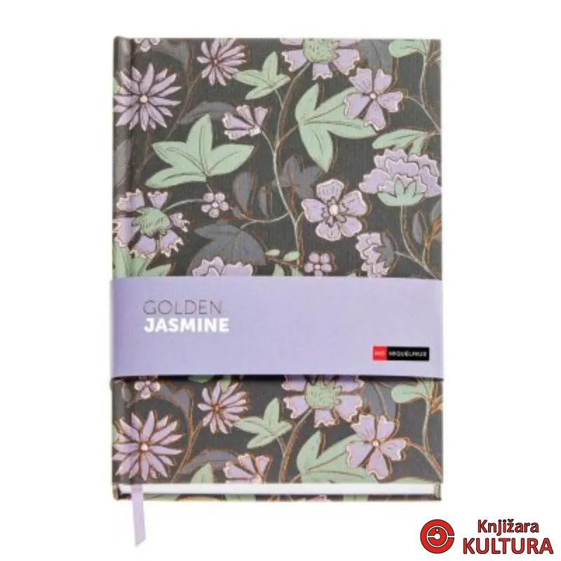 SVESKA A5 PLAIN FLOWERS GOLDEN JAZMIN MR8305 