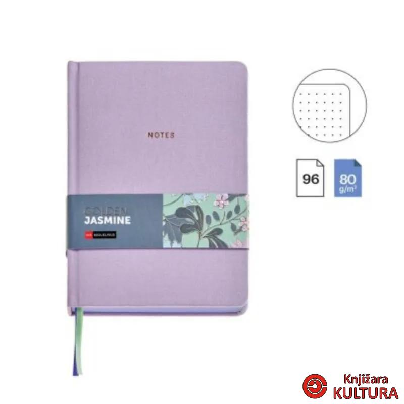 SVESKA A5 DOT MAUVE GOLDEN JAZMIN MR8306 