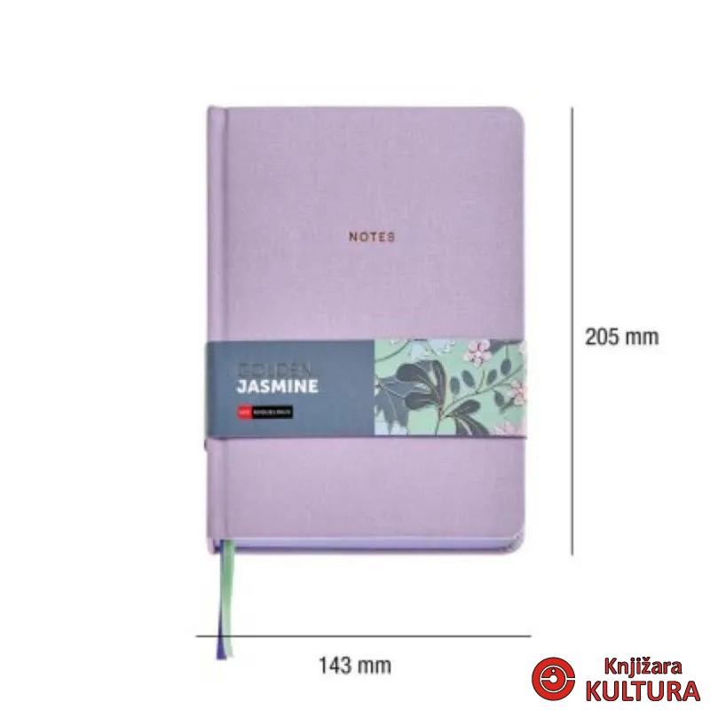 SVESKA A5 DOT MAUVE GOLDEN JAZMIN MR8306 