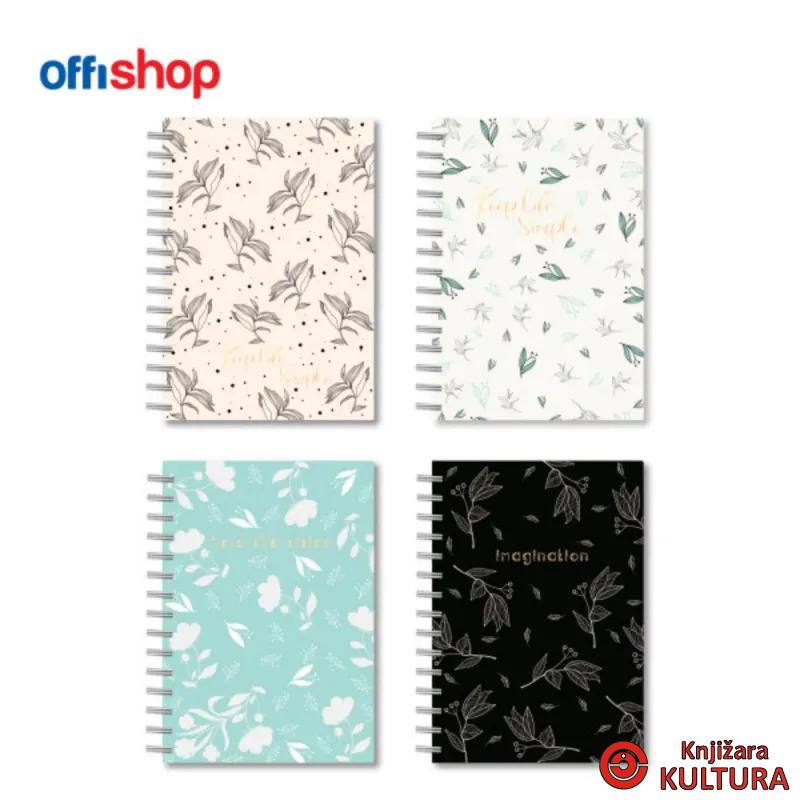 SVESKA SA SPIRALOM A6 80 LISTA 10.5X15CM OF671  1/12 