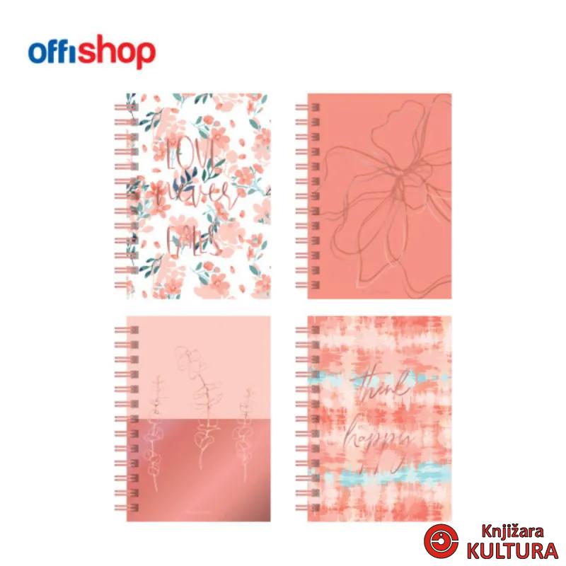 SVESKA SA SPIRALOM A6 80 LISTA 10.5X15CM OF675  1/12 