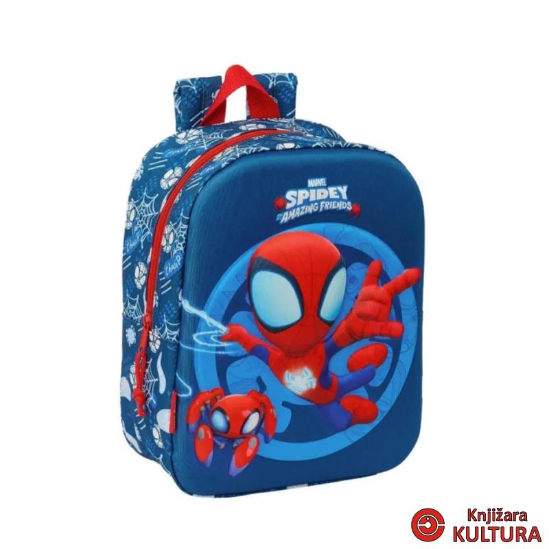 RUKSAK PREDŠKOLSKI 3D SPIDEY RED 