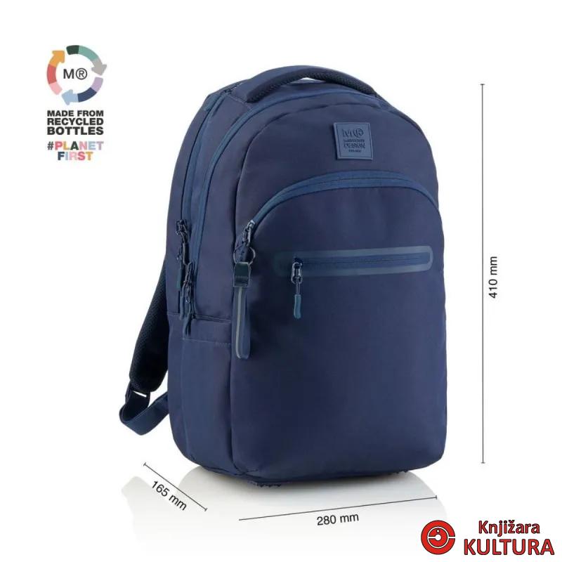 RUKSAK ŠKOLSKI OSLO RECYC.RAW NAVY 