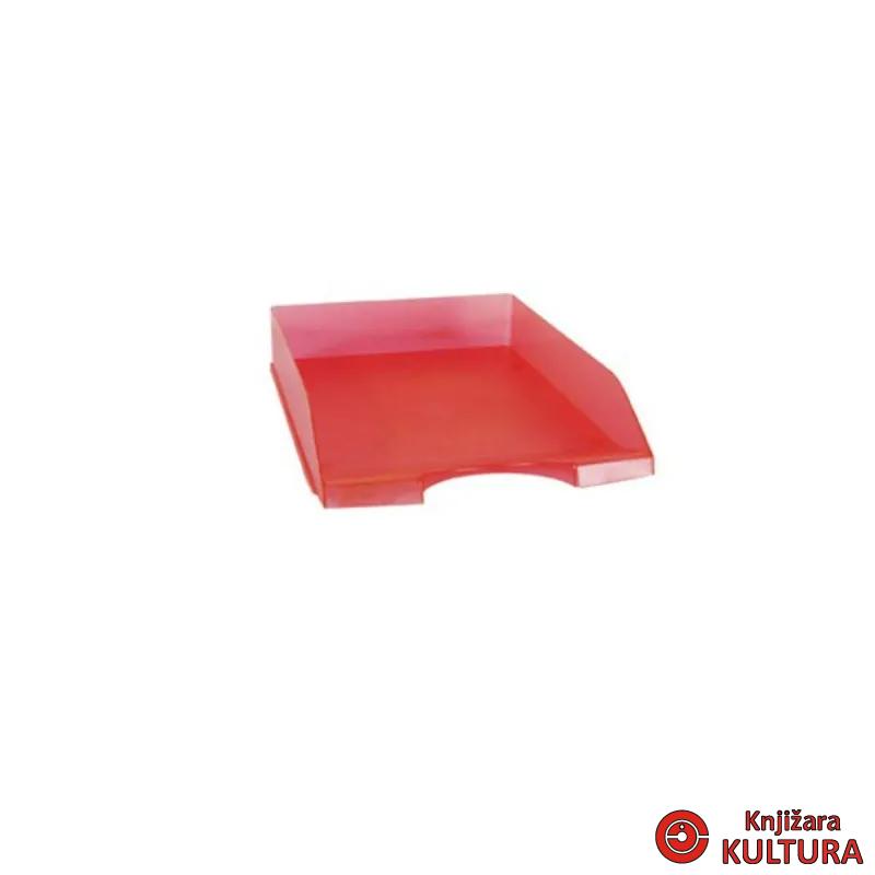 POLICA ZA SPISE PVC FOR.CRVENA PROZ. 