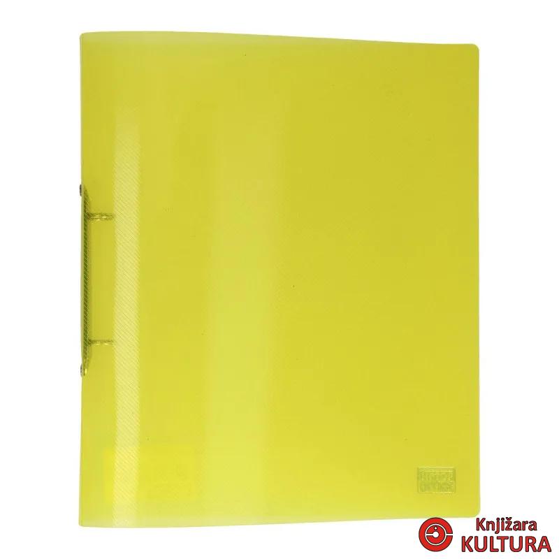 FASCIKLA SA 2 PRSTENA TRANSP.ŽUTA 