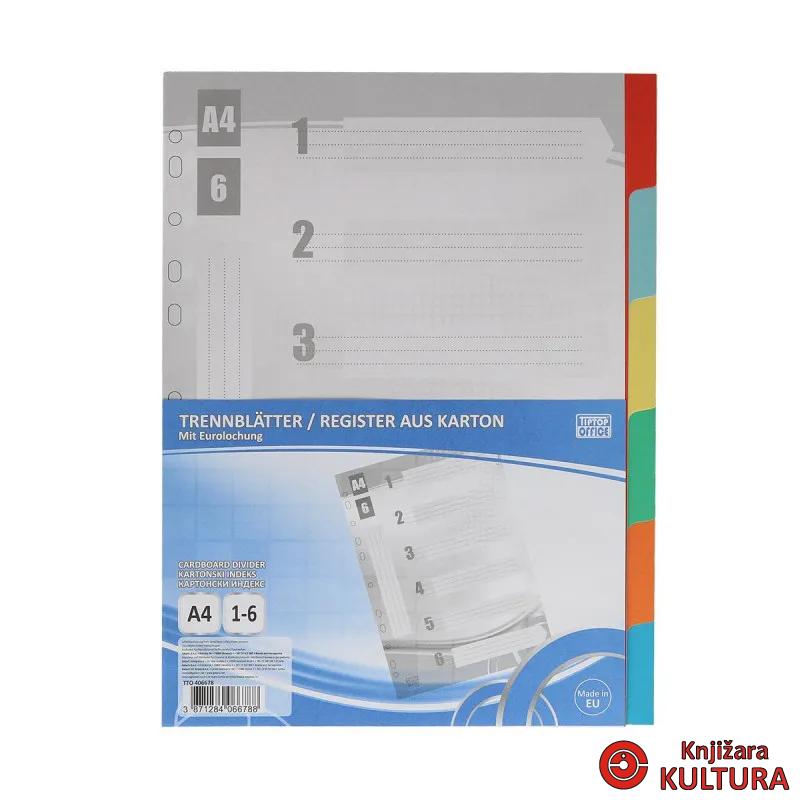 INDEX TTO1-16A4 KARTONSKI BOJA 