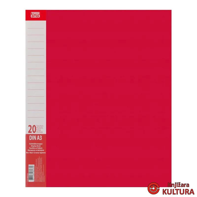 FASCIKLA 20 FOLIJA  A3 CRVENA 