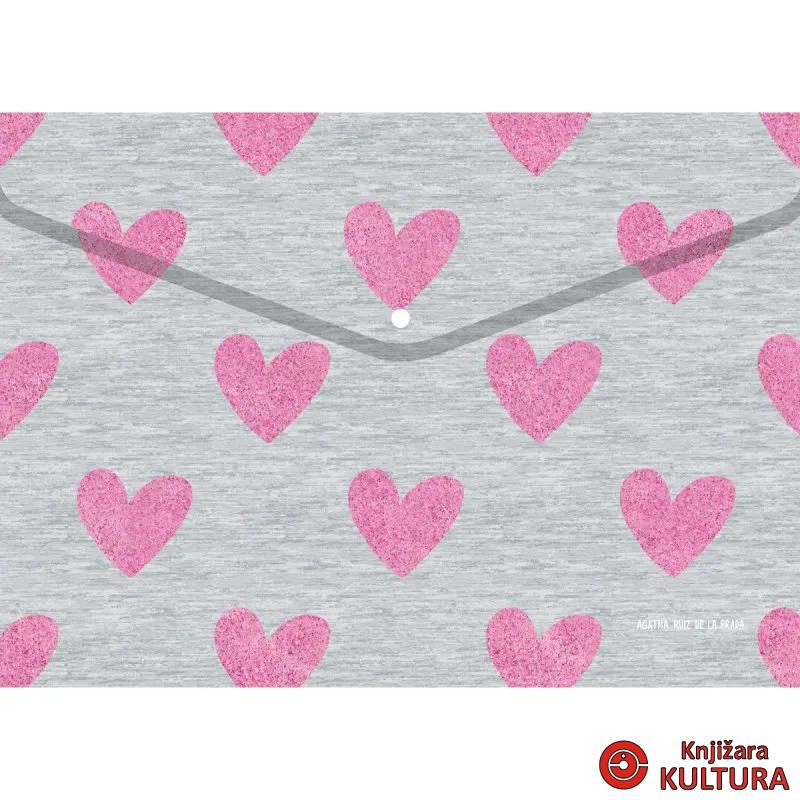 FASCIKLA KOVERTA PP HEART MR 