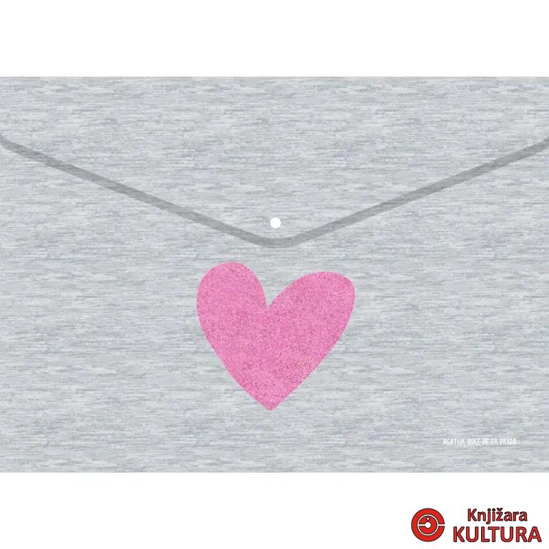 FASCIKLA KOVERTA PP HEART MR 