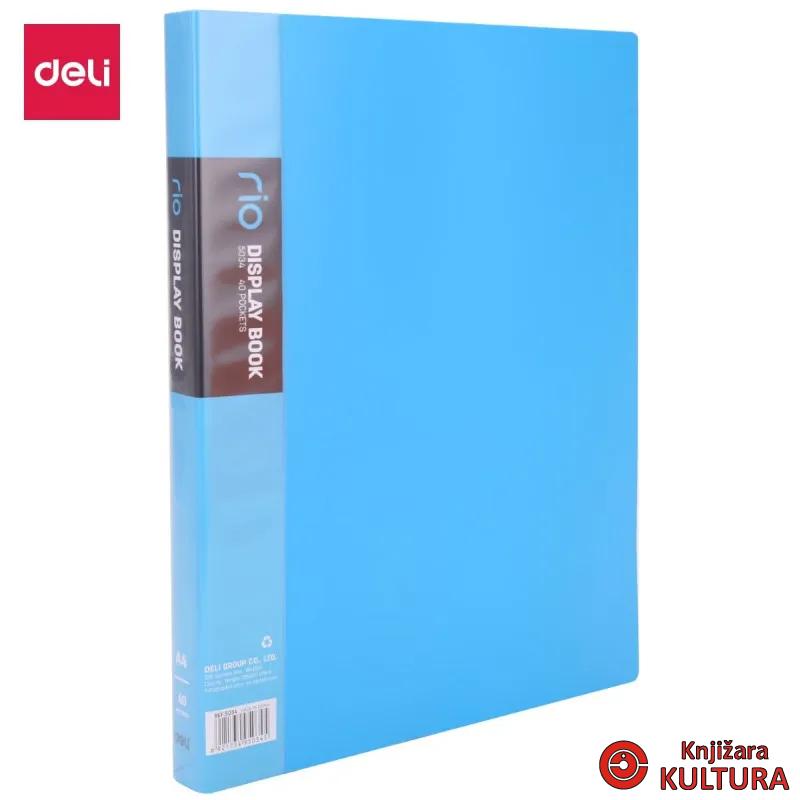 FASCIKLA DELI DISPLAY - CLEAR BOOK NEON 40 lis. E5034 