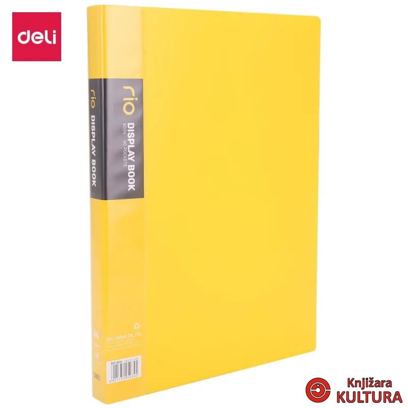 FASCIKLA DELI DISPLAY - CLEAR BOOK NEON 40 lis. E5034 