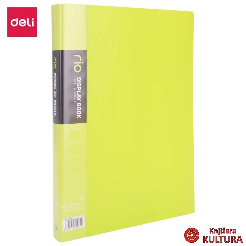 FASCIKLA DELI DISPLAY - CLEAR BOOK NEON 40 lis. E5034 