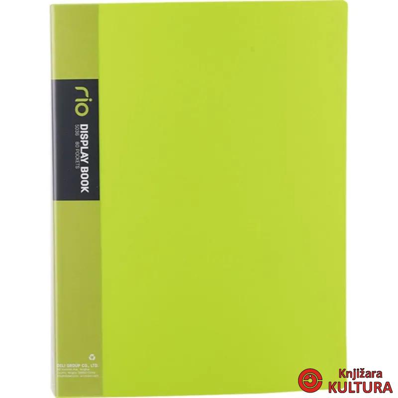 FASCIKLA DELI DISPLAY - CLEAR BOOK NEON 80 lis. E5036 