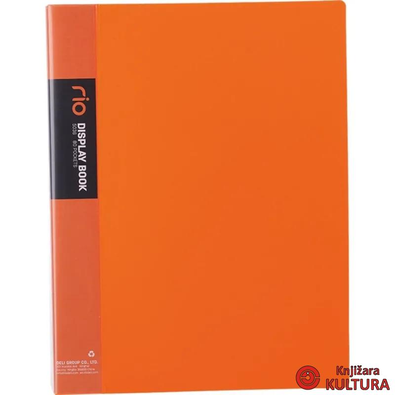 FASCIKLA DELI DISPLAY - CLEAR BOOK NEON 80 lis. E5036 