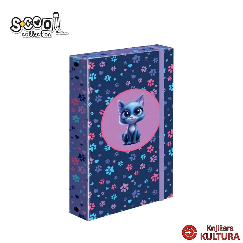 FASCIKLA A4 PREMIUM SA GUMOM KITTY PAWS STYLE SC3245 