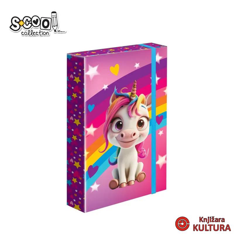 FASCIKLA A4 PREMIUM SA GUMOM UNICORN SC3244 