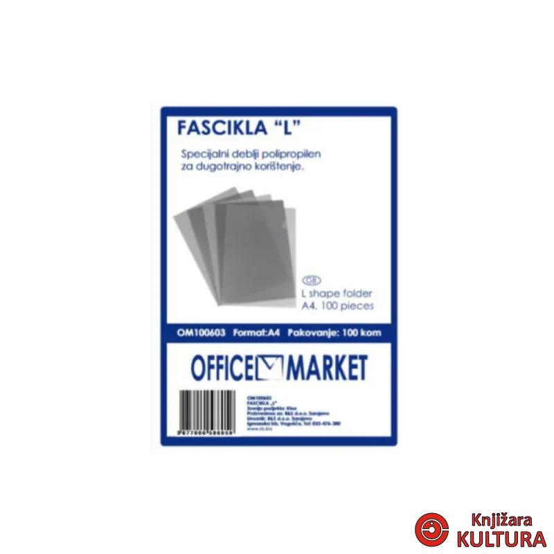 FASCIKLA U 100mic OFFICE MARKET 100/1 