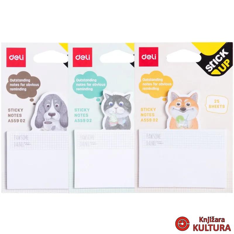 STIKER BLOK  - 3 DIMENZIJE 75x84mm, 25 LISTA EA55902 