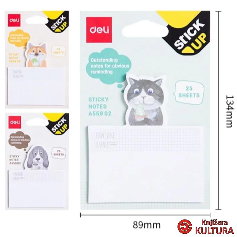 STIKER BLOK  - 3 DIMENZIJE 75x84mm, 25 LISTA EA55902 
