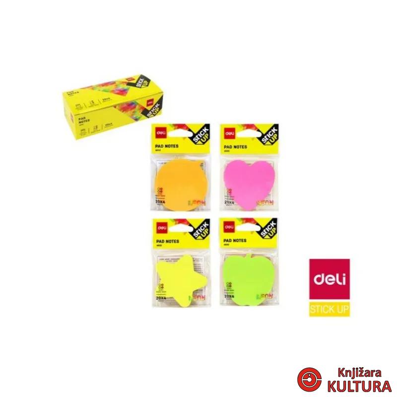 BLOK STIKER NEON OBLICI DELI 76*76 