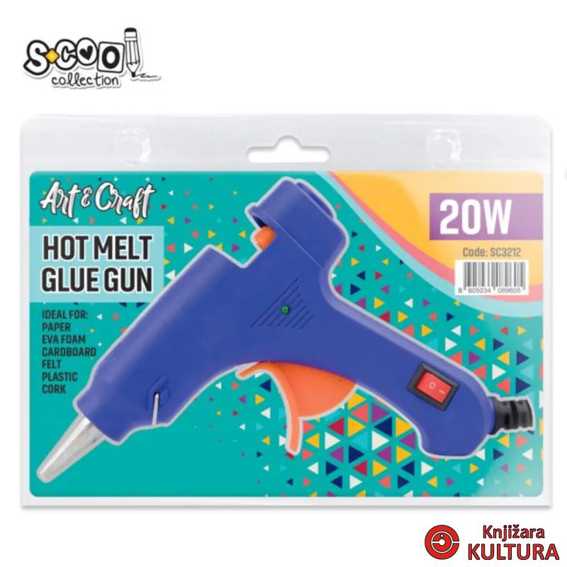 PIŠTOLJ ZA SILIKON-TOPLO LEPLJENJE 20W SC3212 