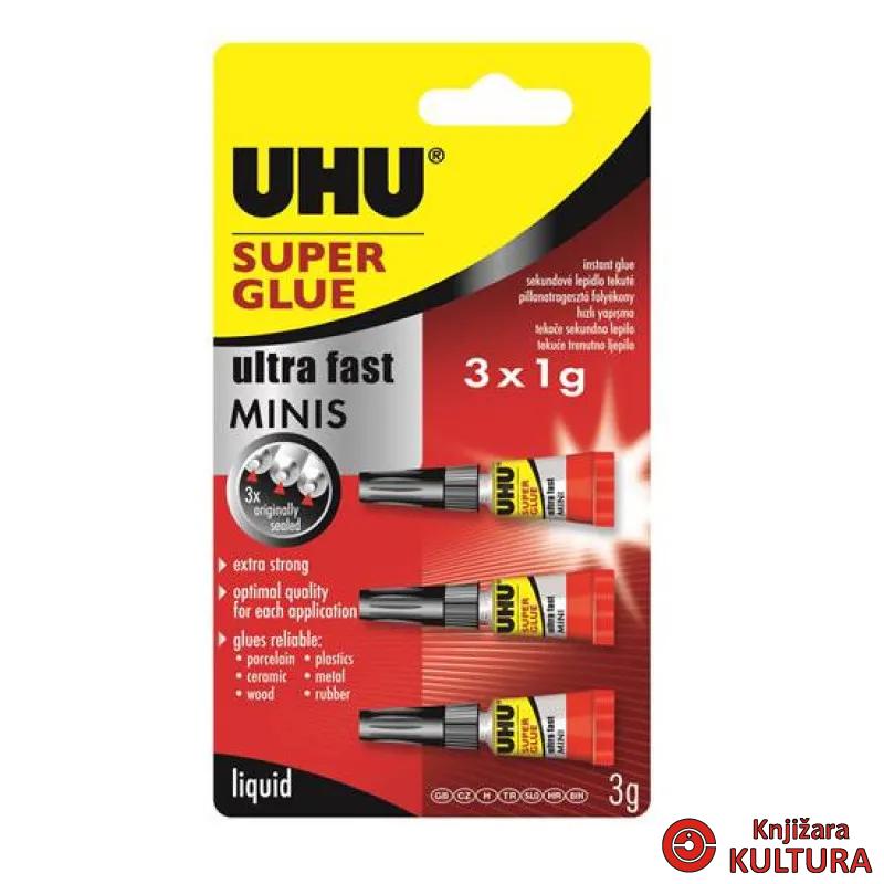 UHU SUPER MINI LJEPILO 3x1g 