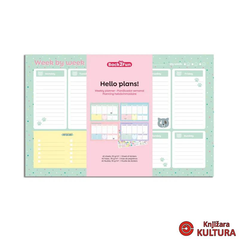 PLANER SEDMIČNI TIMELESS A4+ ENG B2F 