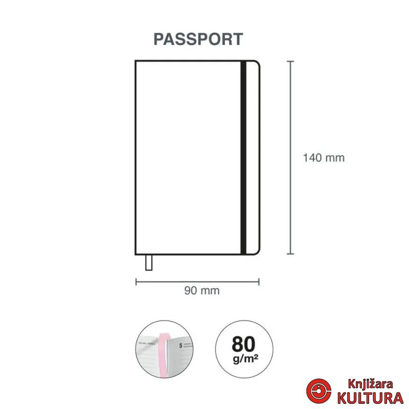 PLANER PASSPORT D/P CHESTER RIG PINK 26 31279 