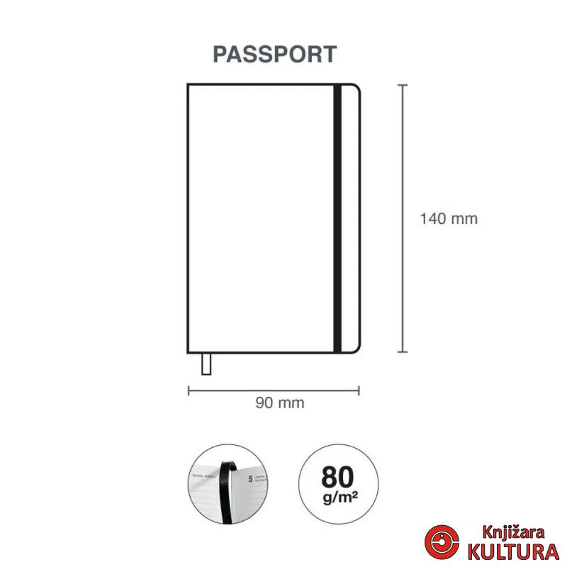 PLANER PASSPORT D/P CHESTER RIG BLACK 26 31276 
