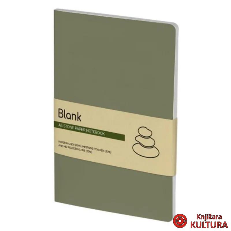 NOTES A5 BLANK MASLINASTI 