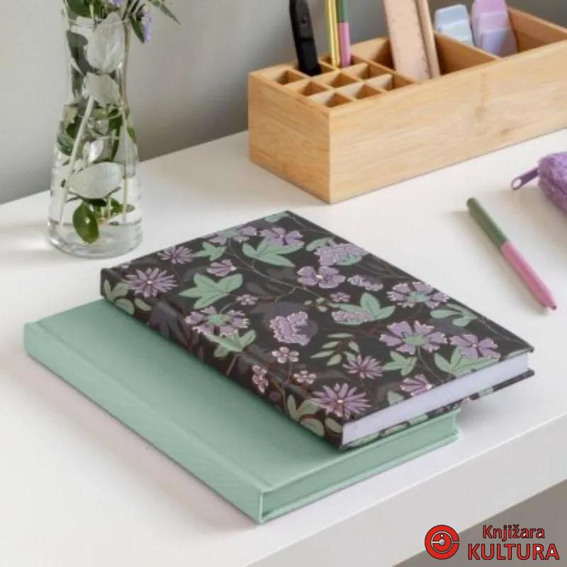 NOTES A5 RULER GREEN GOLDEN JAZMIN MR8307 