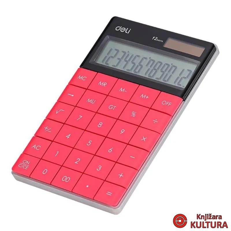 KALKULATOR DELI MATEM.E1589P CRVENI 