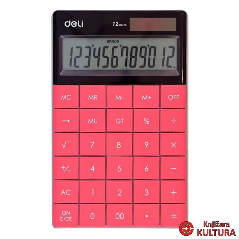 KALKULATOR DELI MATEM.E1589P CRVENI 