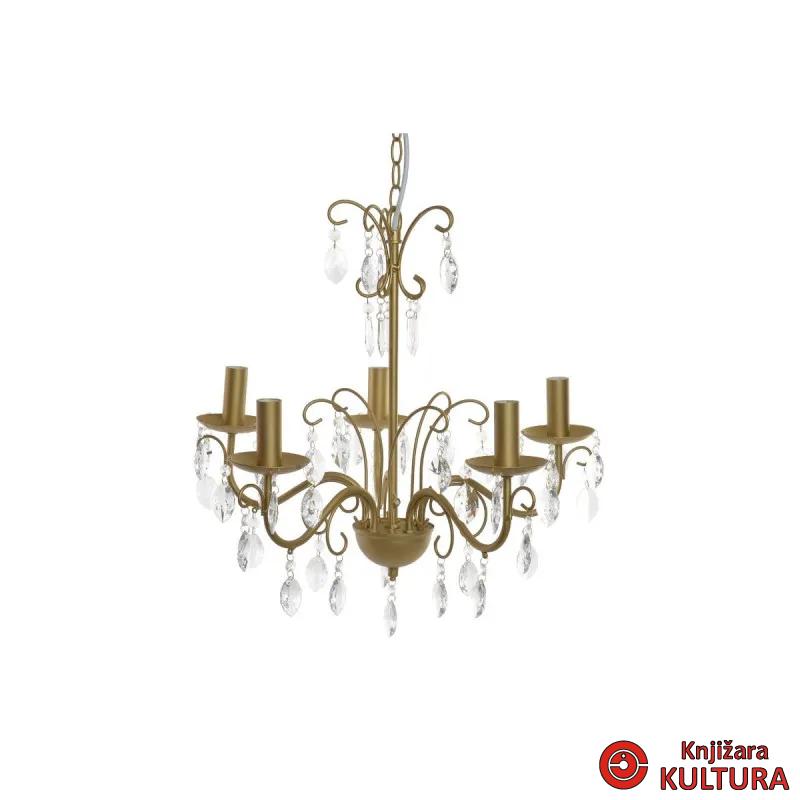 CEILING LAMP METAL 51X50X46 5 ARMS GOLDEN 