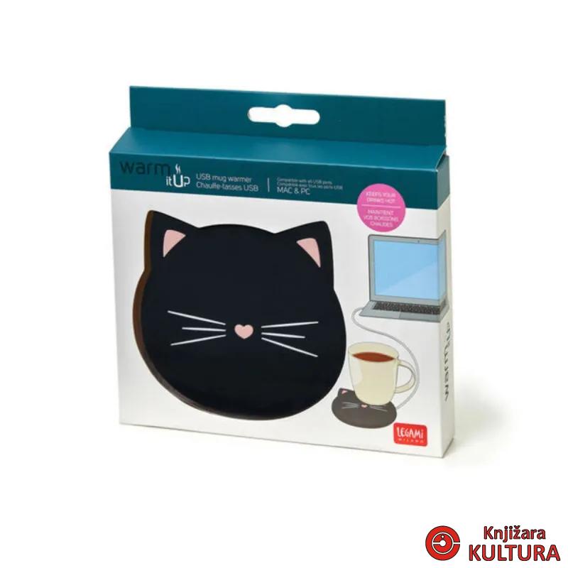 GRIJAČ ZA ŠOLJU USB - WARM IT UP - KITTY 