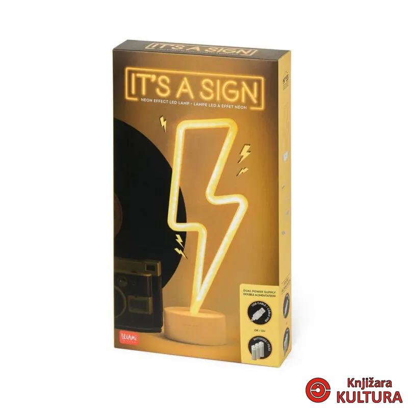 LAMPA LED NEON - IT'S A SIGN - FLASH 