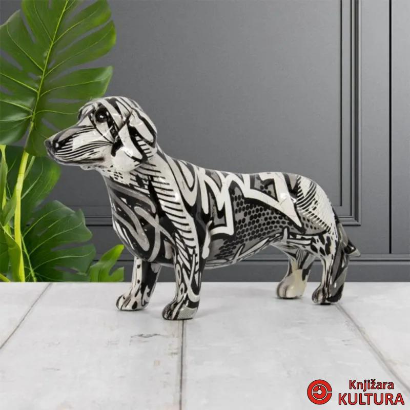 FIGURA MONOCHROME DACHSHUND LP48614 