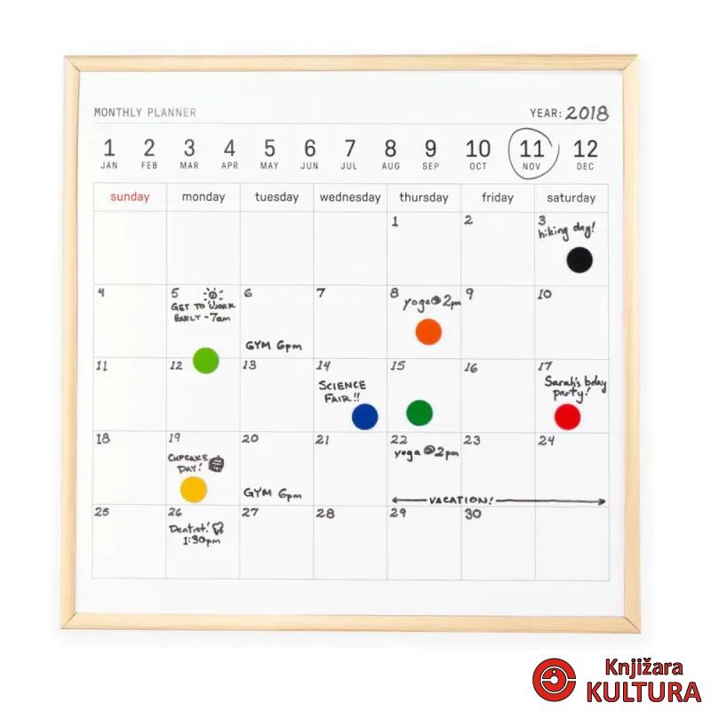 TABLA BIJELA KALENDAR MH76-L 