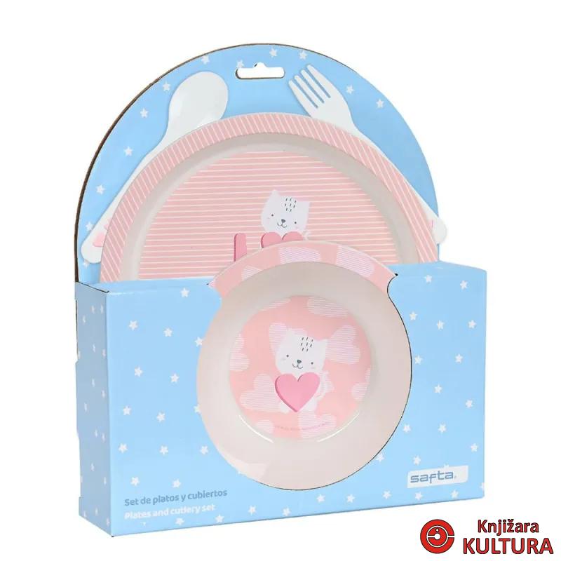 SET TANJURA I PRIBORA ZA JELO SAFTA 