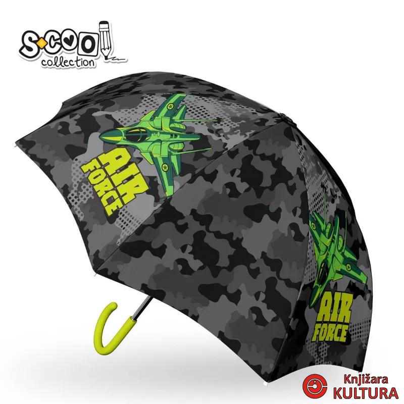 KIŠOBRAN DEČIJI AIR FORCE FI 48,5CM PONGEE AUTO OPEN SC2243 